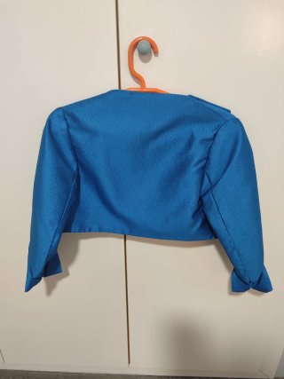 Vestido fiesta azul turquesa,hecho a medida.