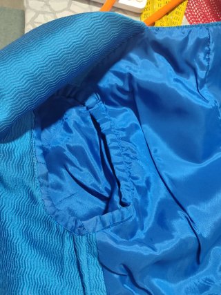 Vestido fiesta azul turquesa,hecho a medida.