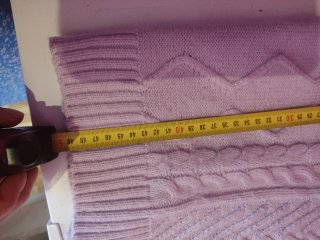 Jersey morado de punto grueso