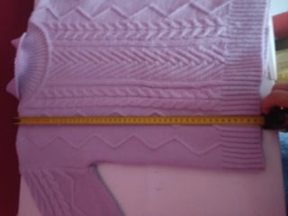Jersey morado de punto grueso