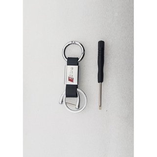 Llavero de Cuero Logo Metalico AUDI SLINE REGALO