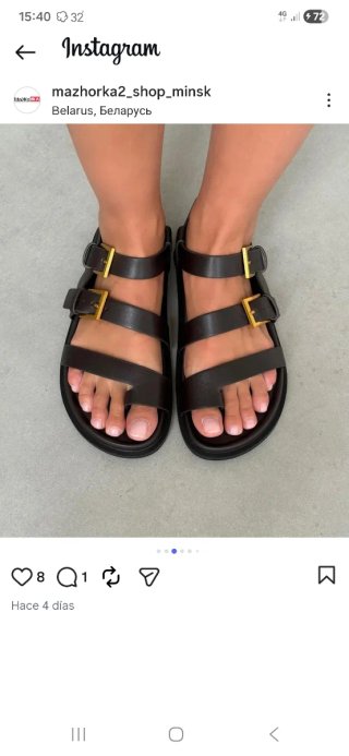 Sandalias Massimo Dutti Piel Marrón sin estrenar.
