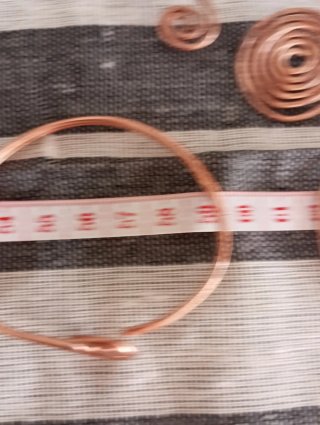 Pulsera ajustable de cobre