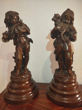 Figura de bronce, El niño con ganso