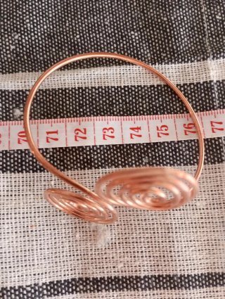 Pulsera de cobre espiral