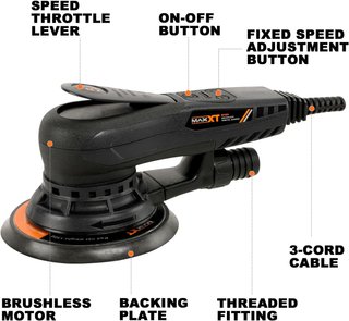 - MAXXT Lijadora orbital 5.0 potente sin escobil