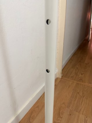 Perchero Metálico con Ruedas Blanco