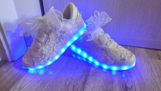 Zapatillas Novia Boda con Luces LED
