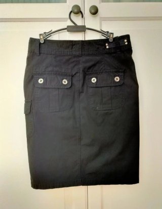 Falda Mango Negra Talla XS