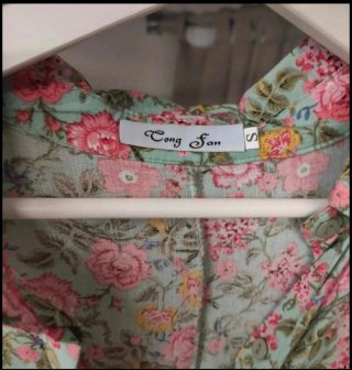 Vestido camisero floral mujer Talla S sin estrenar