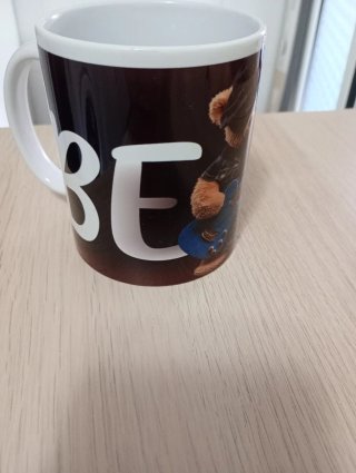 Taza cerámica oso Teddy rockero