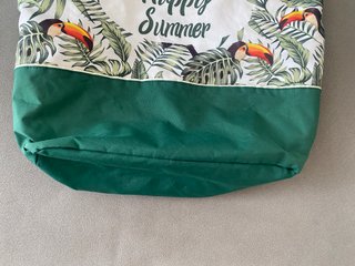 Bolsa de playa tropical tucanes