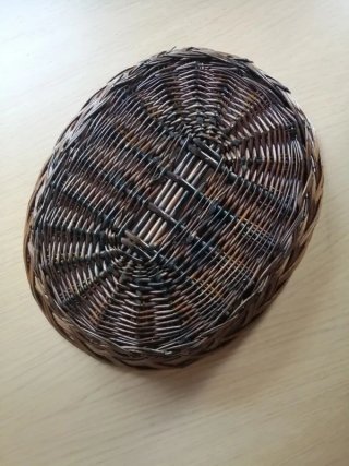 2 cestas mimbre 35 cm