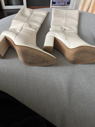 Botas altas Stradivarius beige