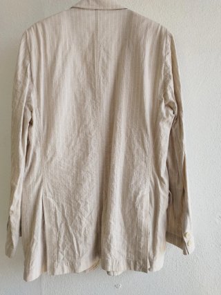 Chaqueta de lino beige