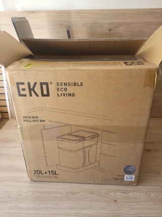 Cubo Basura Cocina Extraíble 15+20L
