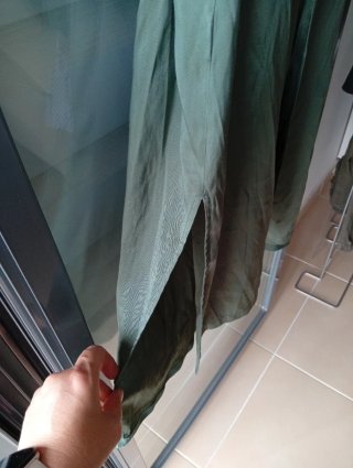Vestido largo Mango verde talla M