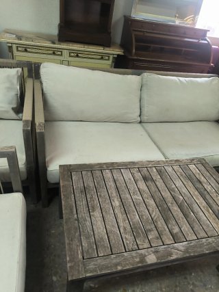 Conjunto de jardín con mesa centro