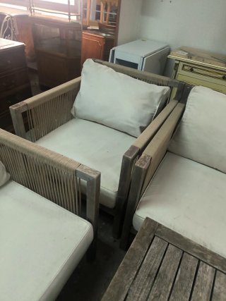 Conjunto de jardín con mesa centro