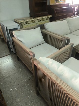 Conjunto de jardín con mesa centro
