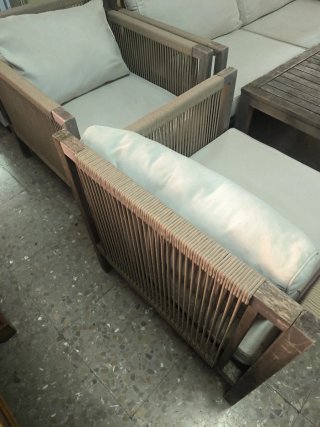 Conjunto de jardín con mesa centro