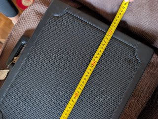 Maletín trenzado negro y marrón