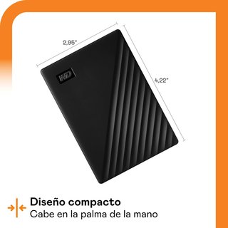 WD My Passport 5TB USB 3.2 portátil negro