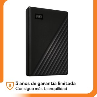 WD My Passport 5TB USB 3.2 portátil negro