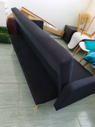 Sofá Cama Nórdico 3 Plazas Negro