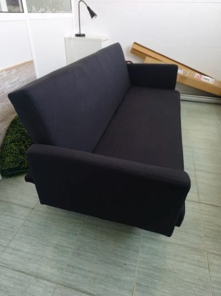 Sofá Cama Nórdico 3 Plazas Negro