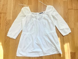 Blusa Massimo Dutti Blanca Talla M