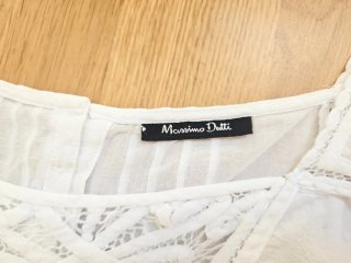 Blusa Massimo Dutti Blanca Talla M
