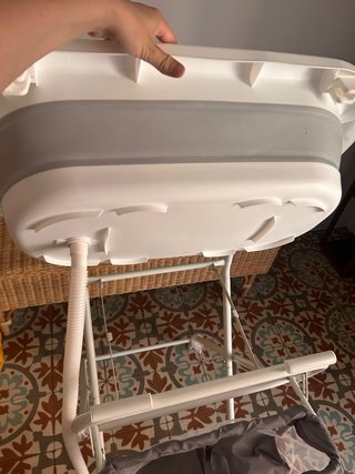 Bañera bebé plegable con cojín+ropa de bebé niña