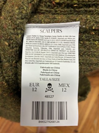 Jersey Scalpers lana niño 12 años
