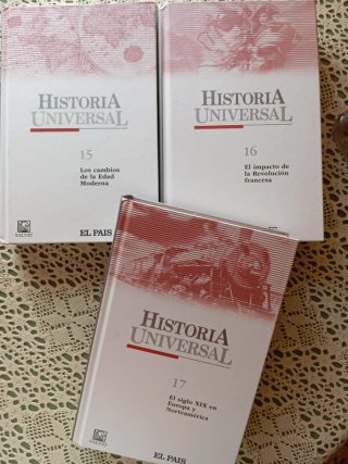 Libros de Historia Universal de tapa dura por 7€.