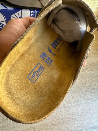Sandalias Birkenstock Suede Taupe T39