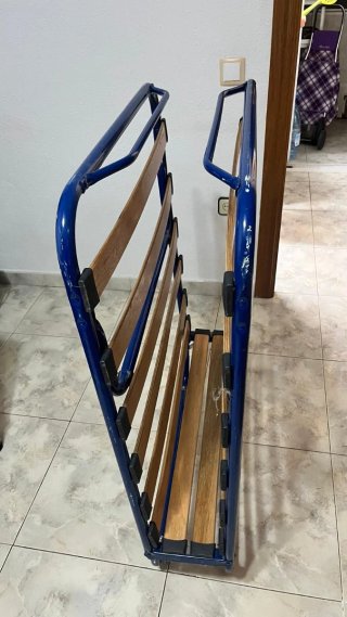 Cama Plegable Metálica y Madera