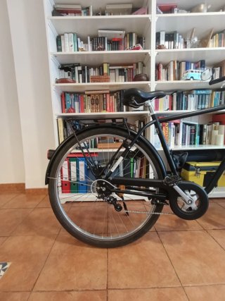 Bicicleta Urbana Elops 500 Negra