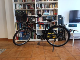 Bicicleta Urbana Elops 500 Negra