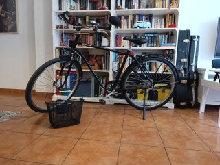 Bicicleta Urbana Elops 500 Negra