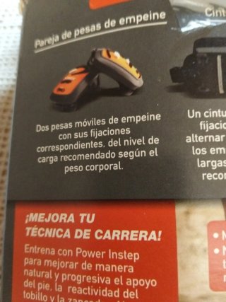 Pesas Empeine Power Instep 200 g