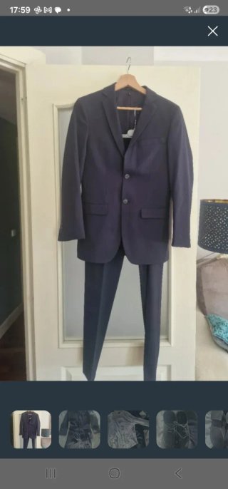Traje chaqueta MANGO niño azul 14 años