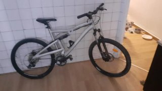 Bicicleta Rockrider Plata