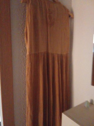 Vestido bambula vintage largo