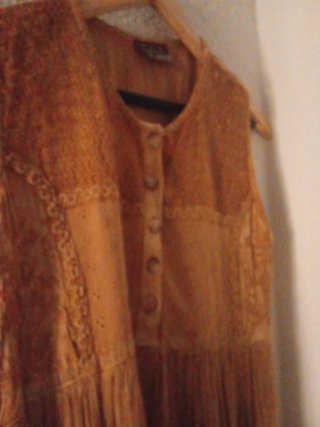 Vestido bambula vintage largo