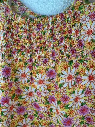 Vestido corto flores Lefties