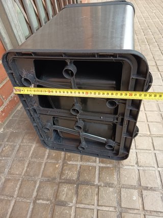 Cubo basura 2 compartimentos metal