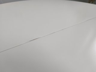 Mesa redonda extensible IKEA blanca