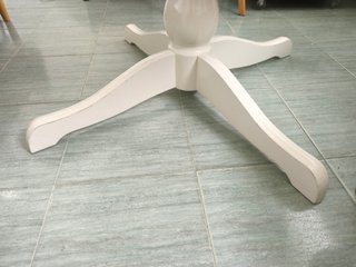 Mesa redonda extensible IKEA blanca
