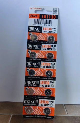 Lote  Pilas Maxell LR1130 / 189 1.5V